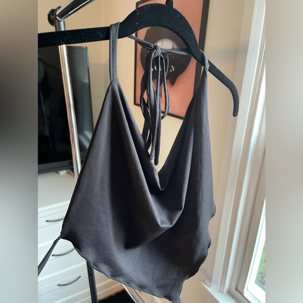 Black Halter Top